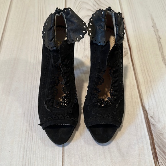 Jean-Michel Cazabat Black Suede High Heels Size 36 - Picture 2 of 8